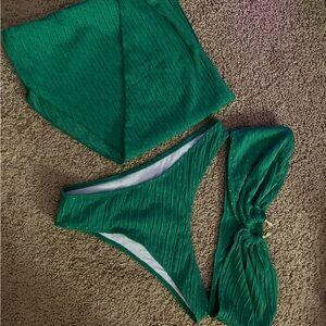 3pc Green Bikini Set